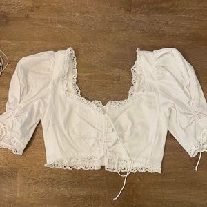 For Love and Lemons Kylie crop top. Size M